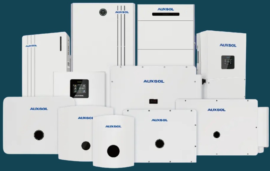 AUXSOL inverters and battery packs in stock